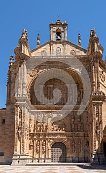 Convent of San Estaban in the center of old Salamanca in Spain photo