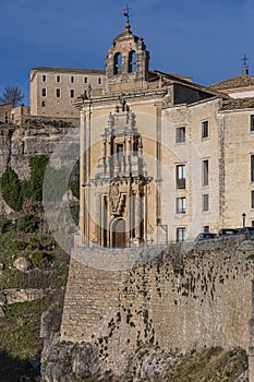 Convent of San Pablo at the top of the sickles of the Huecar river. Europe Spain city of Cuenca photo