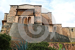 Convent of Santo Domingo Church Built over Coricancha, the Temple of the Sun of the Incas in Cusco, Peru