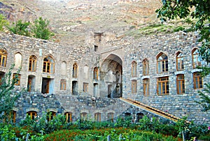 The convent yard of Saint Stepanos Monastery and church , Jolfa , Iran