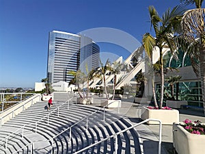 Convention Center and modern buildings in San Diego, USA