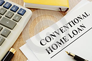 Conventional home loan form.