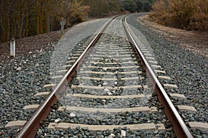 Conventional railway track photo