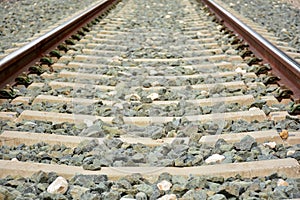 Conventional railway track photo