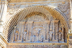 Plateresque facade of Convento de San Esteban, Salamanca, Spain photo