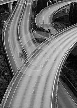 Convergence of many freeways photo