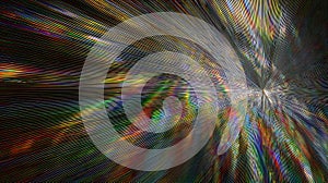 Converging lines create a dynamic, radial pattern emanating from a central point