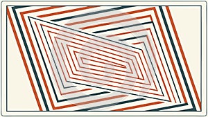 Converging Square Geometric Pattern Abstract Vector, vector design Generative AI