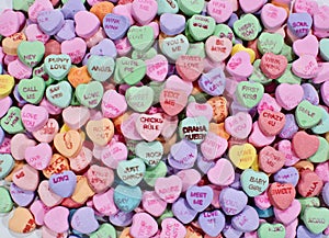 Conversation candy hearts