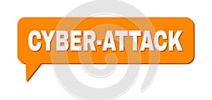 Conversation CYBER-ATTACK Colored Bubble Message