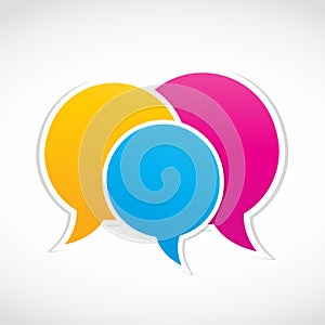 Conversation dialog stickers