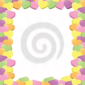 Conversation Hearts Border