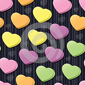 Conversation Hearts Seamless Tile