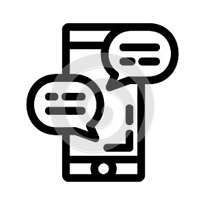 Conversation icon or logo isolated sign symbol vector illustration