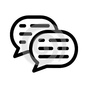 Conversation icon or logo isolated sign symbol vector illustration