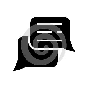 Conversation icon or logo isolated sign symbol vector illustration