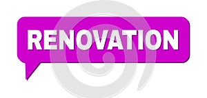 Chat RENOVATION Colored Cloud Message