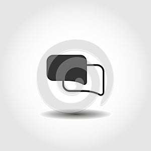 conversational bubble isolated icon. interface element