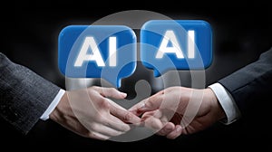 Conversational tech structure: digital mind, synthetic reason, cognitive stream, coded dialogue, cloud solution, virtual