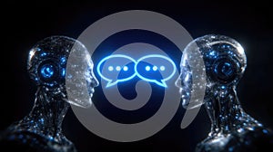 Conversational tech structure: digital mind, synthetic reason, cognitive stream, coded dialogue, cloud solution, virtual