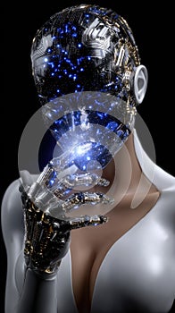 Conversational tech structure: digital mind, synthetic reason, cognitive stream, coded dialogue, cloud solution, virtual