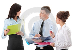 Conversaton of business group