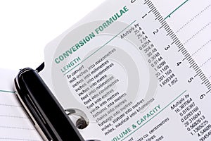 Conversion Formulae