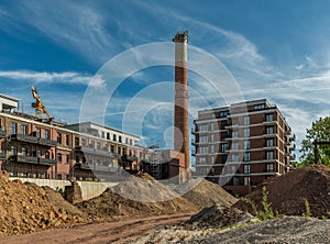 Conversion of an old paper mill into new modern lofts and apartments, Hattersheim, Germany
