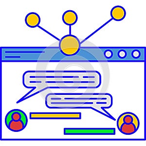 Conversion rate icon vector isolated on white