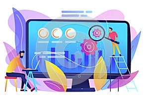 Conversion rate optimization concept vector illustration