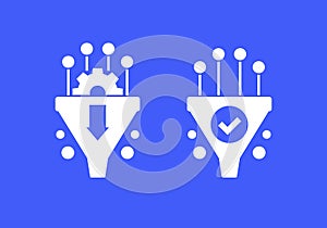 Conversion rate optimization vector icons