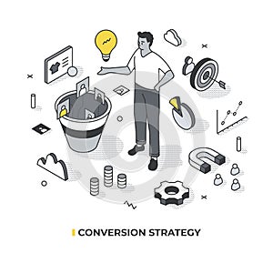 Conversion Strategy Isometric Scene