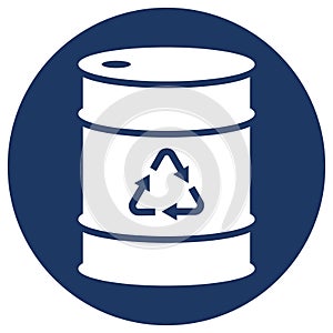 Conversion white glyph with color background vector icon which can easily modify or edit