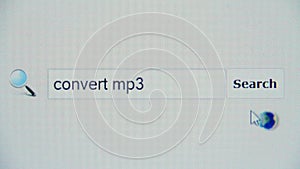 Convert mp3 - browser search query, Internet web page