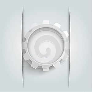 Convert White Gear Wheel photo
