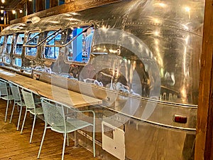 Converted airstream travel trailer bar Alpharetta Georgia