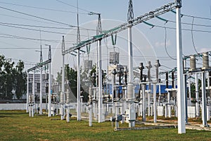 Converters Equipment Substation, High Voltage Power Line