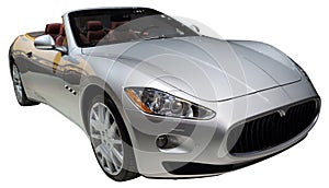 Convertible car isolated img
