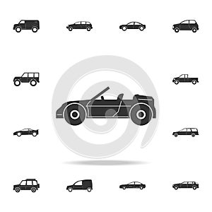 Convertible Sports Car icon. Detailed set of cars icons. Premium graphic design. One of the collection icons for websites, web des