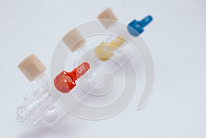 Converting devices part of the System for intravenous infusions