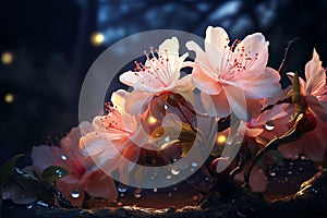 Convey the beauty of nightblooming flowers with photo