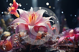 Convey the concept of a flowerthemed nature