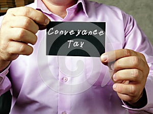 Conveyance Tax phrase on the page