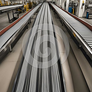 conveyor-belt in industry, ai-generatet