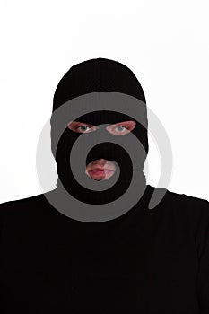 Convict in balaclava photo