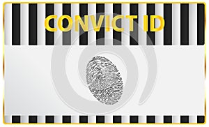 Convict Identification Card Fingerprint