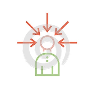 Convincing, persuading icon, pictogram. Editable vector illustration