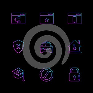 convocation , car , lock , sheild , windows , ui , layout , web