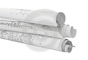 Convolution drawing. Construction plan