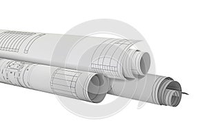 Convolution drawing. Construction plan